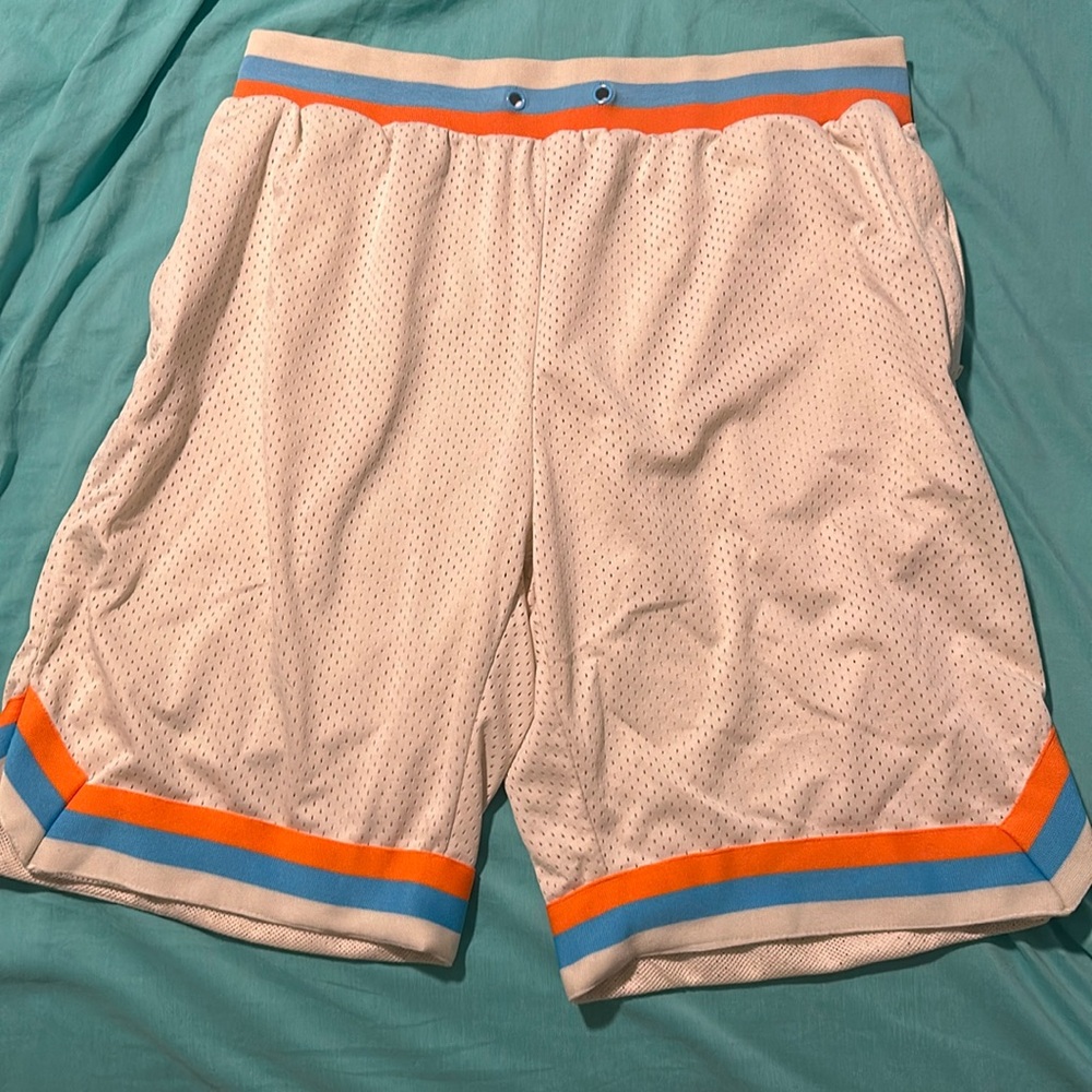 Cream Color Basketball Shorts